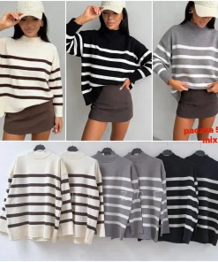 Swetry Damskie WŁOSKA,Size uni,paczka 6szt, mix kolor