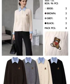 Swetry Damskie WŁOSKA,Size uni,paczka 6szt, mix kolor