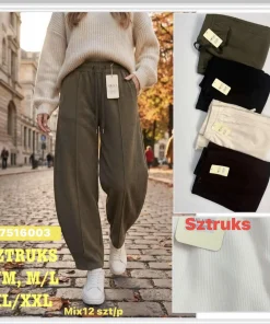 Spodnie Damskie,size s/m-xl/2xl,Paczka 12szt ,mix kolor