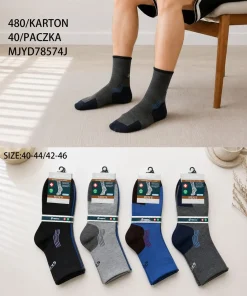 Skarpety MĘSKIE,size 40-46,Paczka 40szt,mix kolor