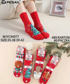 Skarpety Damskie,size 35-42,paczka 40szt,mix kolor