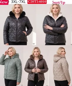Kurtki Damskie,size 3xl-7xl,paczka 5szt,1kolor