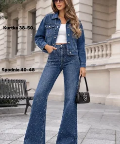 Kurtki Jeansowe Damskie,size 38-50,paczka 10szt,1kolor