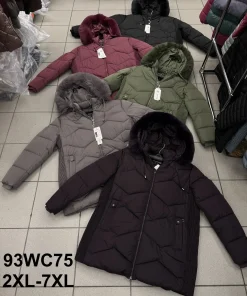 Kurtki Damskie ,Size 2-7xl,paczka 6szt, 1kolor