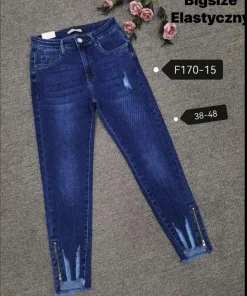 Jeansy Damskie,size 38-48,Paczka 12szt,1kolor