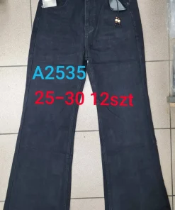 Jeansy Damskie,size 25-30,paczka 12szt,1kolor