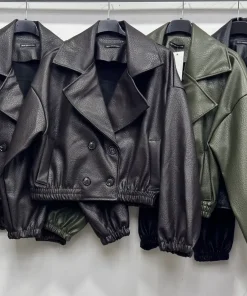 Kurtki skórzane damskie,size uni,paczka 6szt,mix kolor