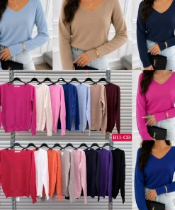 Swetry damskie ,size uni,Paczka 6szt ,mix kolor