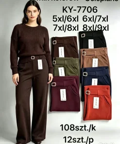 Spodnie Damskie,size 5/6-8/9xl,Paczka 12szt,mix kolor