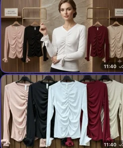Bluzki Damskie WŁOSKA,Size uni,paczka 6szt, mix kolor