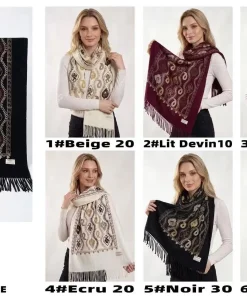 Szaliki damskie,paczka 12szt,mix kolor