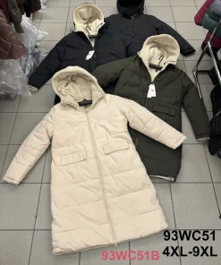 Kurtki Damskie ,Size xl-6xl,paczka 6szt, 1kolor