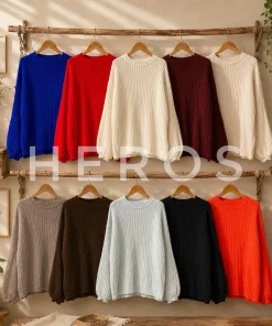 Swetry Damskie WŁOSKA,Size uni,paczka 6szt, mix kolor