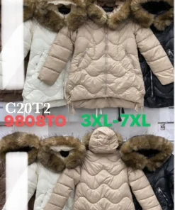 Kurtki Damskie, size 3xl-7xl,paczka 5szt,1kolor