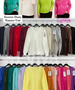 Swetry damskie,size uni,paczka 6szt,mix kolor