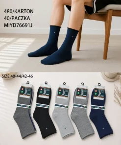 Skarpety MĘSKIE,size 40-46,Paczka 40szt,mix kolor
