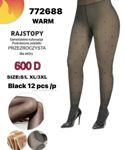 Rajstopy Damskie,size s/l-xl/3xl,paczka 12szt,1kolor
