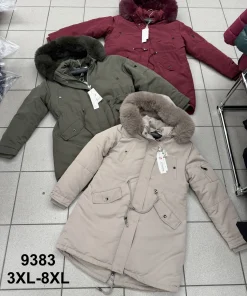 Kurtki Damskie ,Size 3-8xl,paczka 6szt, 1kolor