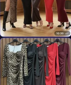 Sukienki Damskie WŁOSKA,Size uni,paczka 6szt, mix kolor