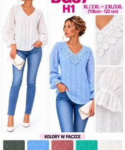 Bluzki Damskie ,Size xl/2xl-2/3xl,paczka 12szt, mix kolor