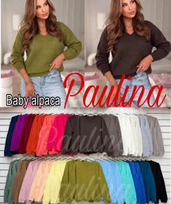 Swetry Damskie WŁOSKA,Size uni,paczka 6szt, mix kolor