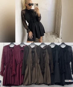 Sukienki Damskie WŁOSKA,Size uni,paczka 6szt, mix kolor