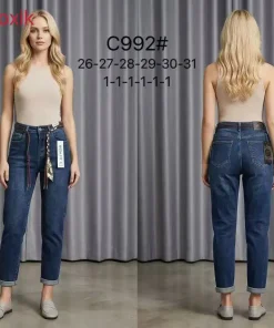 Jeansy Damskie, size 26-31,paczka 12szt,1kolor