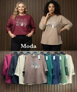 Bluzy Damskie ,Size uni ,paczka 6szt, mix kolor
