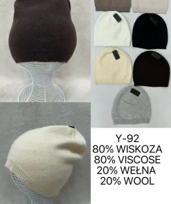 Czapki damskie,paczka 12szt,mix kolor