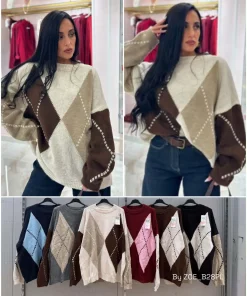 Swetry Koszule Damskie WŁOSKA,Size uni,paczka 6szt, mix kolor