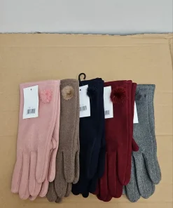 Rękawiczki Damskie , paczka 12szt,mix kolor