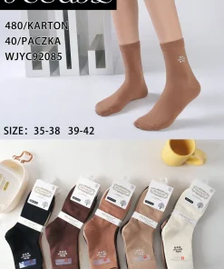 Skarpety Damskie,size 35-42,Paczka 40szt ,mix kolor