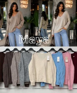Swetry damskie,size uni,paczka 6szt,mix kolor
