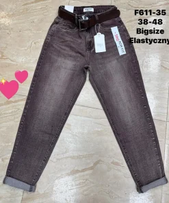 Jeansy Damskie,size 38-48,Paczka 12szt,1kolor