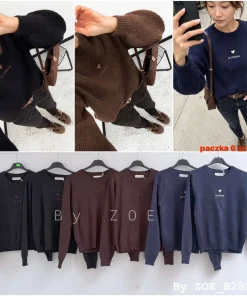 Swetry Damskie WŁOSKA,Size uni,paczka 6szt, mix kolor