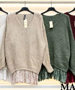 Swetry damskie,size uni,Paczka 6szt,mix kolor
