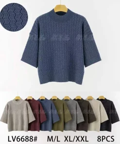Swetry Damskie,size m/l-xl/2xl,Paczka 8szt,mix kolor