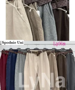 Spodnie Damskie WŁOSKA,Size uni,paczka 6szt, mix kolor