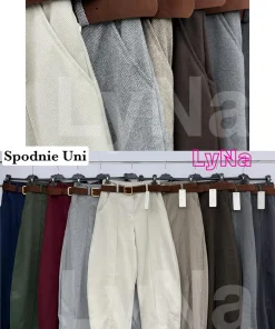 Spodnie Damskie WŁOSKA,Size uni,paczka 6szt, mix kolor