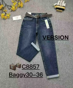 Jeansy Damskie,size 30-36,Paczka 12szt ,1kolor