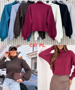 Swetry damskie,size uni,paczka 6szt,mix kolor
