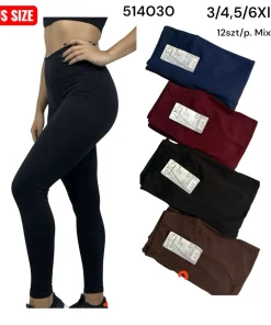 Leginsy Damskie,size 3/4-5/6xl,paczka 12szt,mix kolor