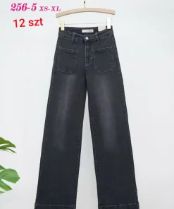 Jeansy Damskie,size xs-xl,Paczka 12szt,1kolor
