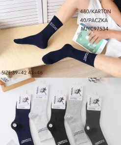 Skarpety MĘSKIE,size 39-46,Paczka 40szt ,mix kolor