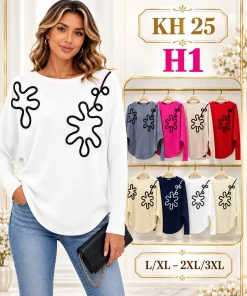 Swetry damskie,size l/xl-2/3xl,paczka 12szt,mix kolor