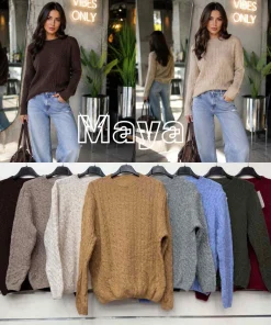 Swetry damskie,size uni,paczka 6szt,mix kolor
