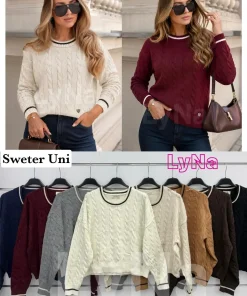 Swetry Damskie WŁOSKA,Size uni,paczka 6szt, mix kolor