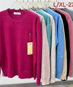 Swetry Damskie ,Size l/xl-2/3xl,paczka 10szt, mix kolor
