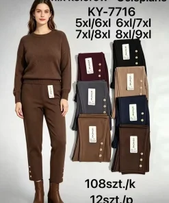 Spodnie Damskie,size 5/6-8/9xl,Paczka 12szt,mix kolor