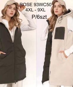 Kamizelki damskie,size 4-9xl,Paczka 6szt ,1kolor